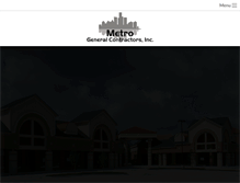 Tablet Screenshot of metrogeneralcontractorsinc.com
